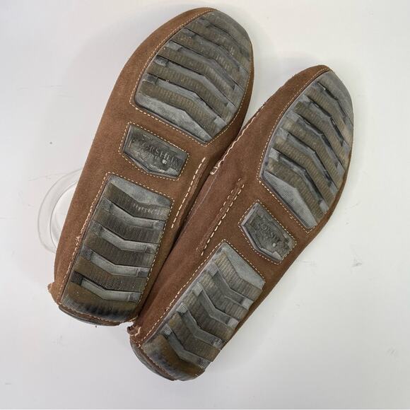 Florsheim Roadster Driving Shoe Size 13 Brown Leather Loafer Suede Slip On